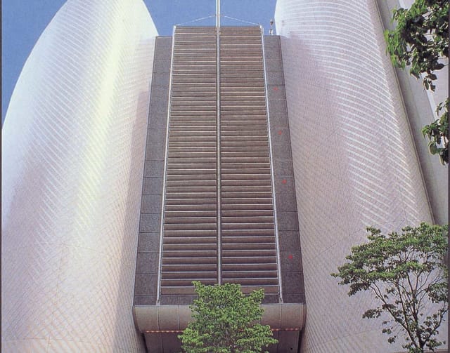 Bunkamura theater architectural facade, ideal for corporate events and brand activations.