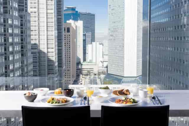 VIP breakfast at Steakhouse Shinjuku Washington Hotel, premium urban event venue.