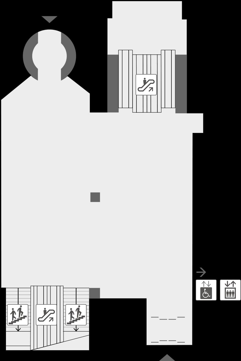 Hall B7 flexible event space with single structural column for custom trade show layout.