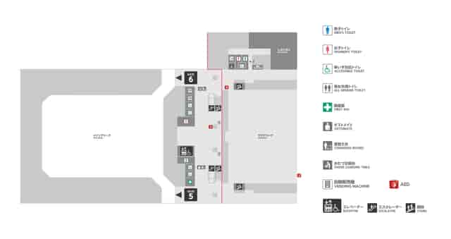 Tokyo Ariake Arena stand floor plan for event wayfinding and venue navigation.