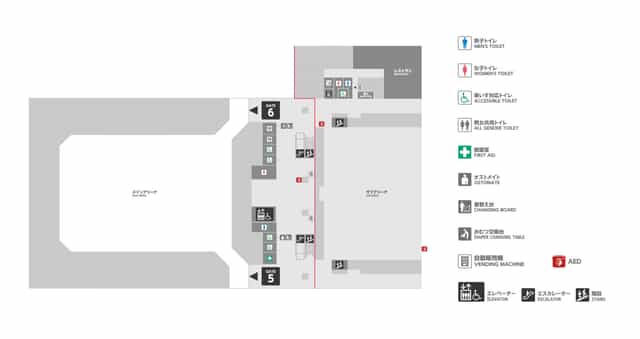 Tokyo Ariake Arena stand floor plan for event wayfinding and venue navigation.
