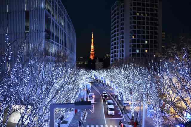 O-YANE Plaza, Roppongi Hills Arena, featuring iconic architecture for evening galas and receptions.