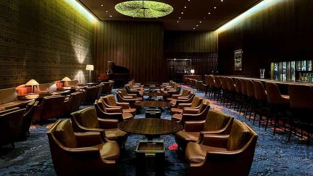 Luxury lounge at Grand Prince Hotel Takanawa for VIP receptions and networking events.