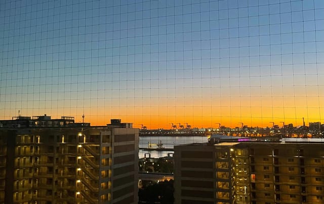 Plaza Heisei Tokyo sunset view, ideal for corporate event reception and hospitality venue.