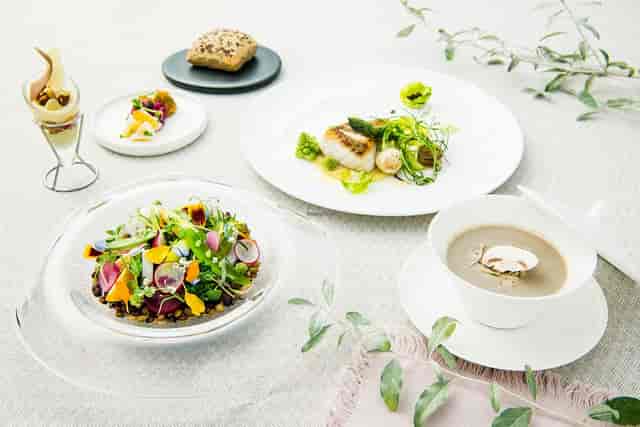 Fine dining multi-course meal at Wald Haus gala dinner, executive luncheon catering.