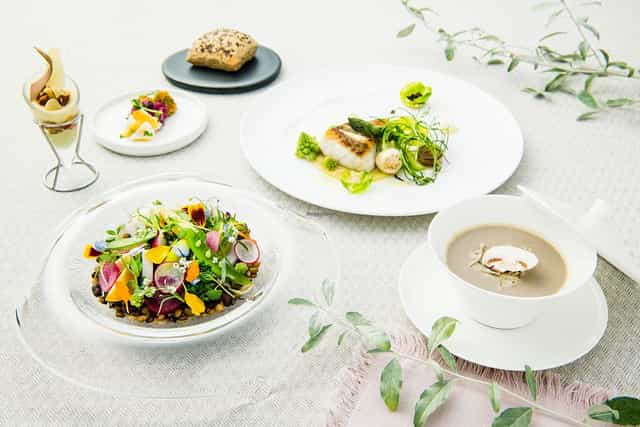 Fine dining multi-course meal at Wald Haus gala dinner, executive luncheon catering.