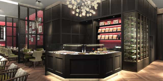 Wald Haus luxury lounge with ambient lighting for VIP networking and product launch events.