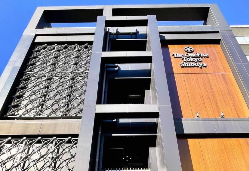 Modern exterior of The OneFive Tokyo Shibuya, ideal for executive board meetings and corporate events.