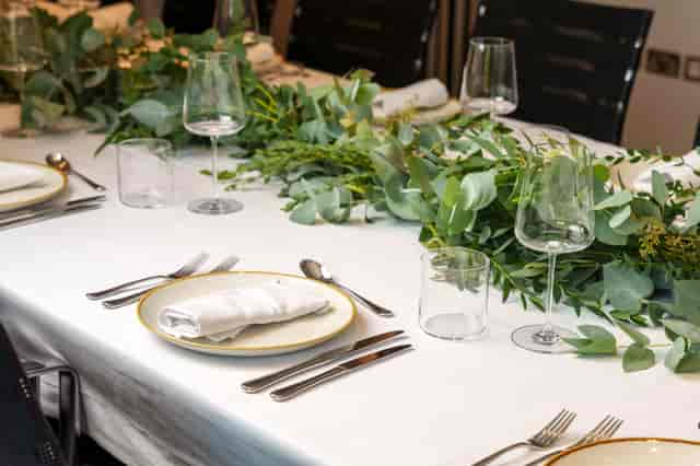 Aldgate Suite at Hotel Saint London, elegantly set for upscale events and intimate dinners.