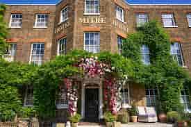 The Orangery at The Mitre Hotel: elegant boutique wedding and corporate event venue entrance.