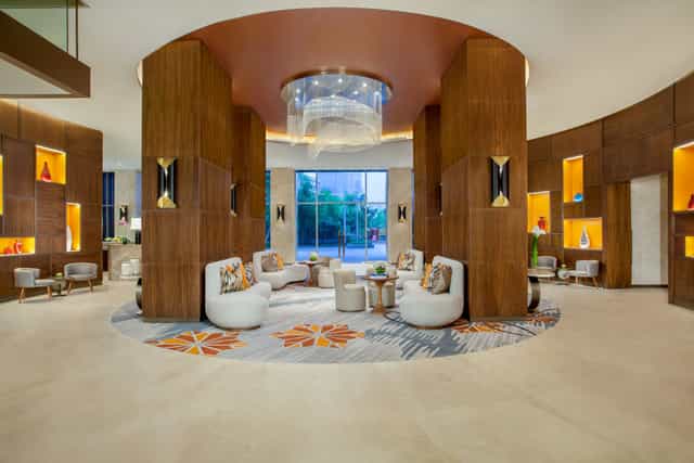 Luxury hotel meeting room in Ascott Sudirman Jakarta for VIP events and networking breakouts.
