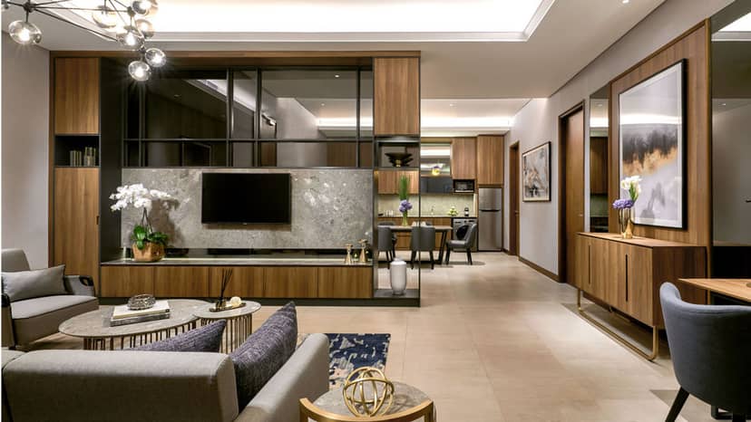 Astra Meeting Room at Oakwood Jakarta: modern luxury suite for executive retreats and networking.