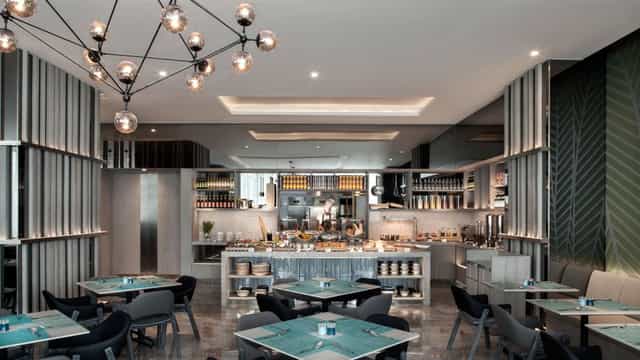 Modern meeting room at Fraser Place Jakarta for corporate events and professional networking.