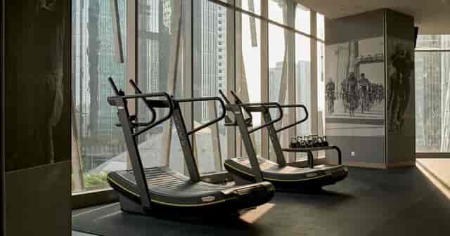 Studio 6 luxury fitness center in Alila SCBD Jakarta for corporate wellness and business events.
