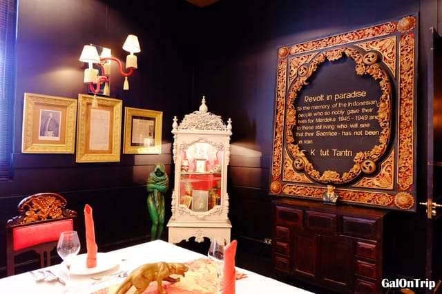 Upscale dining space at Tugu Kunstkring Paleis for VIP dinners and exclusive event gatherings.