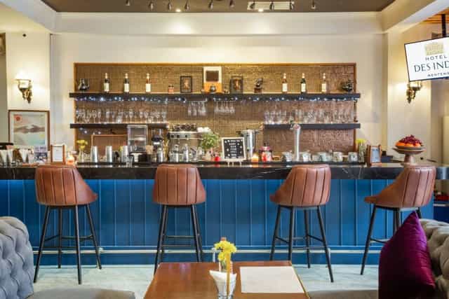 Stylish hotel bar for corporate networking and cocktail events at Hotel Des Indes Menteng.
