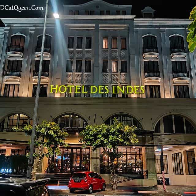 Hotel Des Indes Menteng restaurant facade for corporate events and luxury incentive programs.
