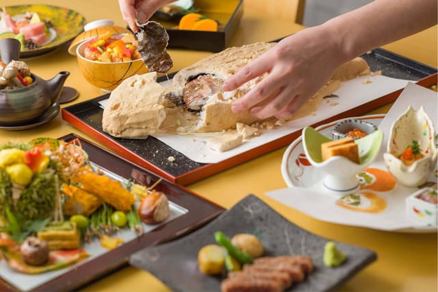 Tableside service at SENSHU restaurant, a premium interactive dining experience for luxury events.