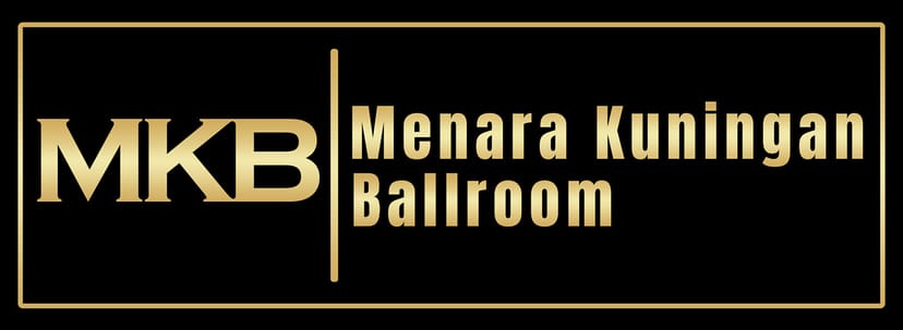 Nusantara Hall at Menara Kuningan Ballroom for corporate event and wedding venue signage.