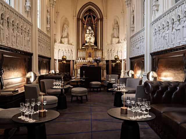 Luxury hotel suite for upscale cocktail receptions and VIP networking events.
