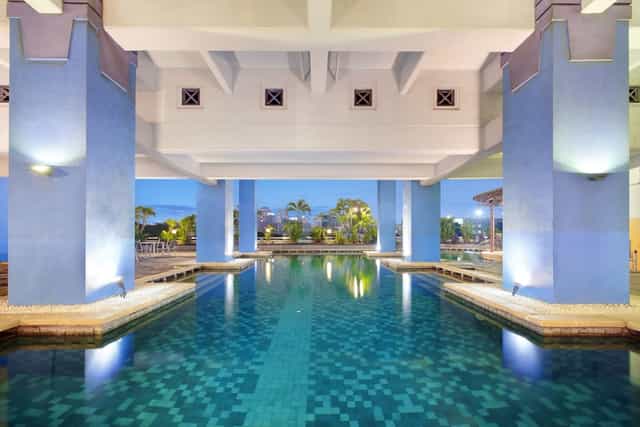 Tang poolside venue at Lumire Hotel, ideal for outdoor evening networking and corporate events.