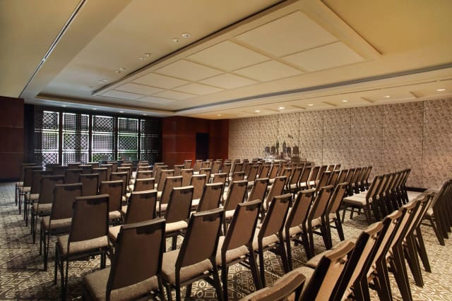 Theater-style conference room at Bali International Convention Centre for seminars and training.