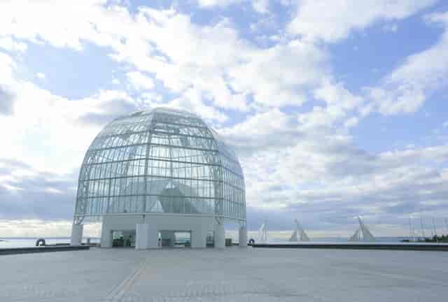 Tokyo glass dome outdoor venue for luxury brand activation and networking event.