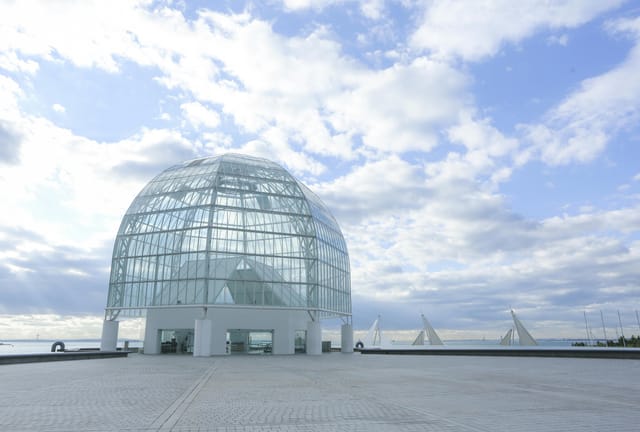 Tokyo glass dome outdoor venue for luxury brand activation and networking event.