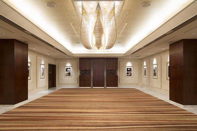 Upscale ANA InterContinental Tokyo event suite with architectural lighting for corporate networking.