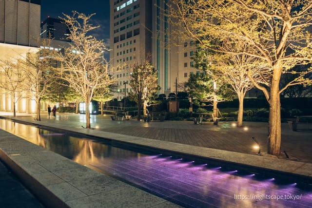Shinagawa Season Terrace hall, evening networking reception and elegant cocktail event venue.