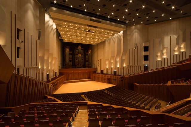 Tokyo Metropolitan Theatre concert hall with stage, perfect for corporate events and conferences.