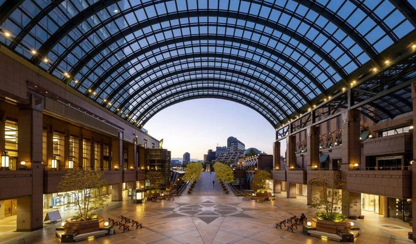 Architectural gala venue at Yebisu Garden Place Tower for grand receptions and opening-night events.