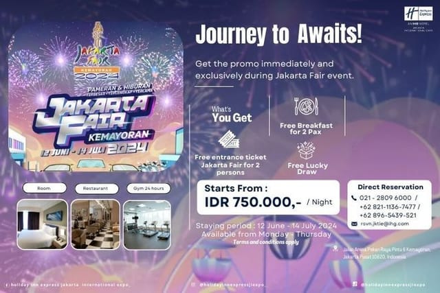 Jakarta Fair meeting room for hotel event promotion and business conferences.