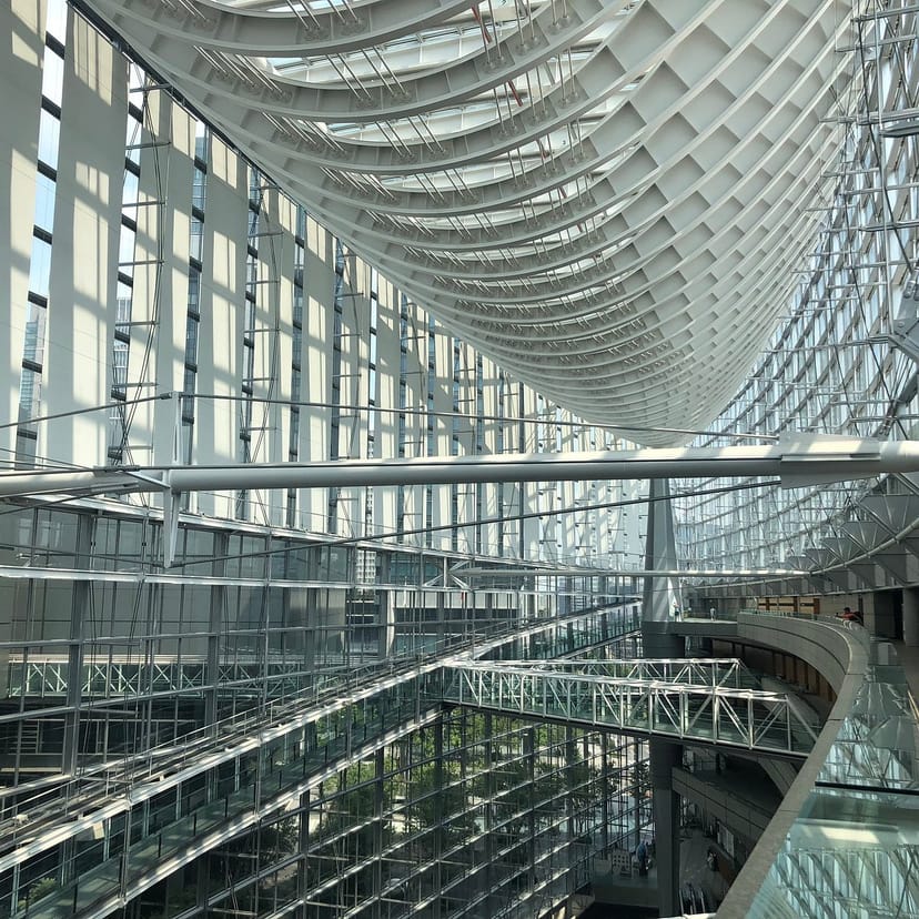 Nihonbashi Hall atrium: high-impact venue for brand activations and corporate networking events.