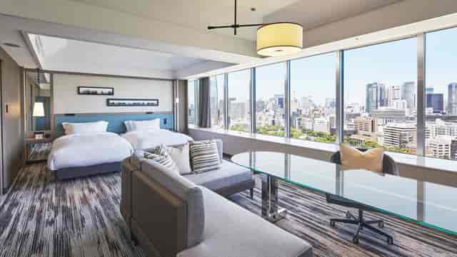 Executive suite with city views for business meetings and corporate events at Prince Park Tower.