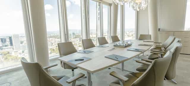 Nextower boardroom with floor-to-ceiling windows for executive meetings and corporate strategy.