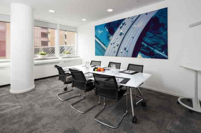 Boardroom for six at Fraport Conference Center: ideal for small team strategy and corporate meetings.