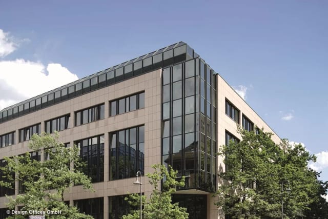 Corporate boardroom at Design Offices Frankfurt Westendcarree for professional business meetings.