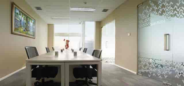 Boardroom-style serviced office at Amethyst Executive Suites for professional client meetings.