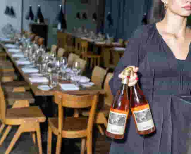 Red Semi-Private Area - Wine Table