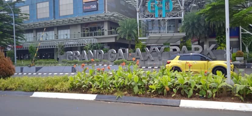 Grand Galaxy Convention Hall exterior entrance for community and lifestyle events in Bekasi.
