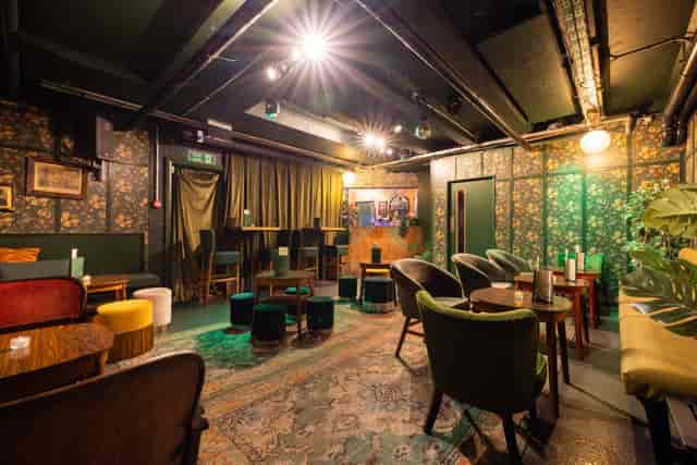 Boutique 21Soho comedy club lounge for private VIP receptions and networking events.