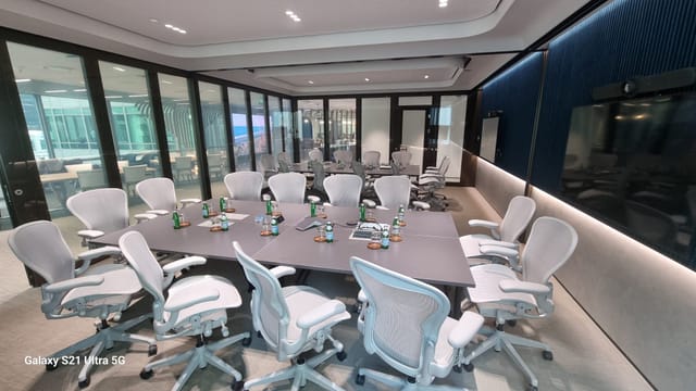 Boardroom at Capital Square: High-end executive meeting room with ergonomic seating.