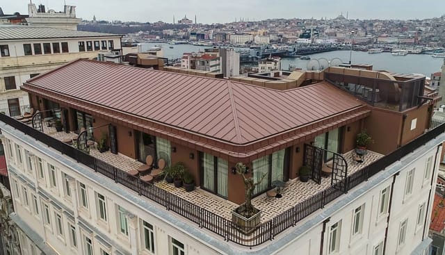 Abdibey Karaköy rooftop venue: luxury panoramic event space for VIP receptions and brand activations.