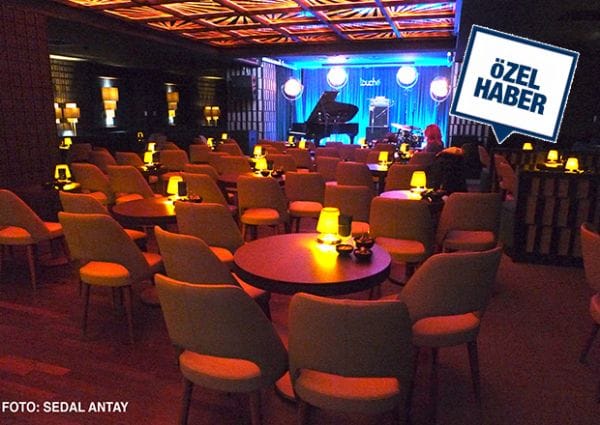 Touché Zorlu PSM cabaret-style event space for luxury networking and jazz performances.