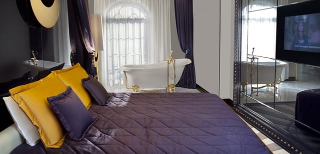 Sura Design Hotel suite with elegant decor, ideal for luxury travel and boutique hotel stays.