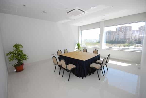 Meeting room in Istanbul Expo Center with boardroom set-up for workshops and corporate meetings.