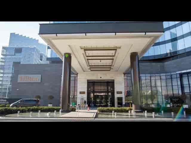 Hilton Istanbul Bosphorus convention center entrance, ideal for corporate events and conferences.