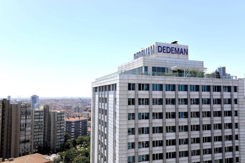 Dedeman Istanbul hotel meeting room with skyline view for corporate conferences and events.