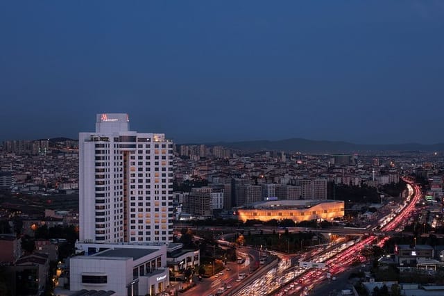 Istanbul Marriott Hotel Pendik exterior for corporate events and business conferences.